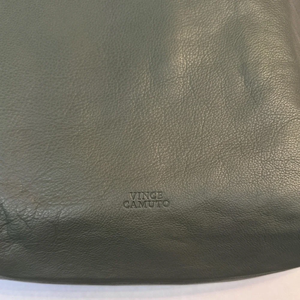 Vince Camuto Valda Leather Tote Bag Fig Leaf Green Crossbody Shoulder Hobo Bag - Picture 3 of 16